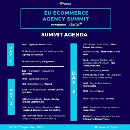 Ecommerce Agency Summit | EU Edition