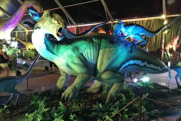 La sorprendente exposición de dinosaurios