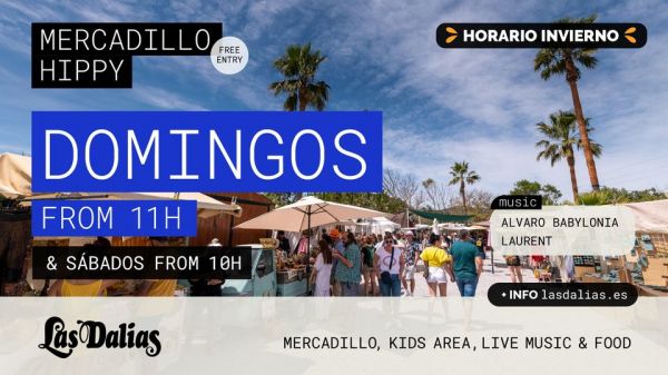 Mercadillo Hippy - Sábados from 10 & domingos from 11